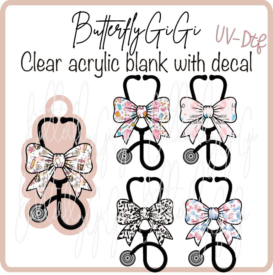 MEDICAL Stethoscope UVDTF Charms