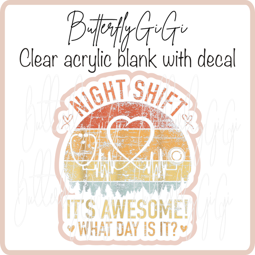 Night Shift Awesome Distressed