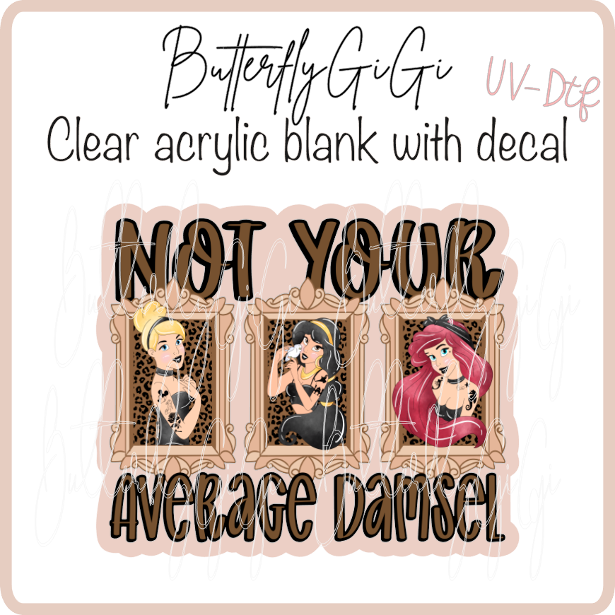 Not Average Damsel UvDTF