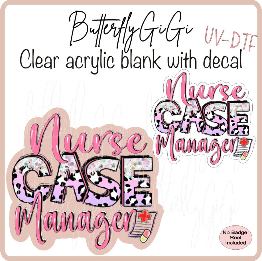 Medical Leopard Print Nurse Case Manager