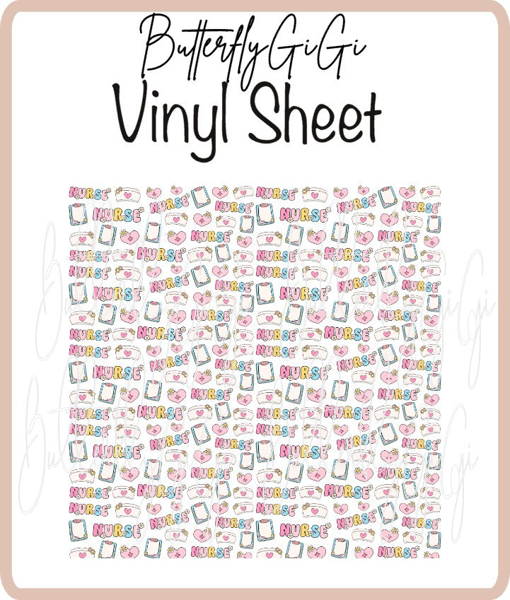 Vinyl Nurse Cutie Sheet