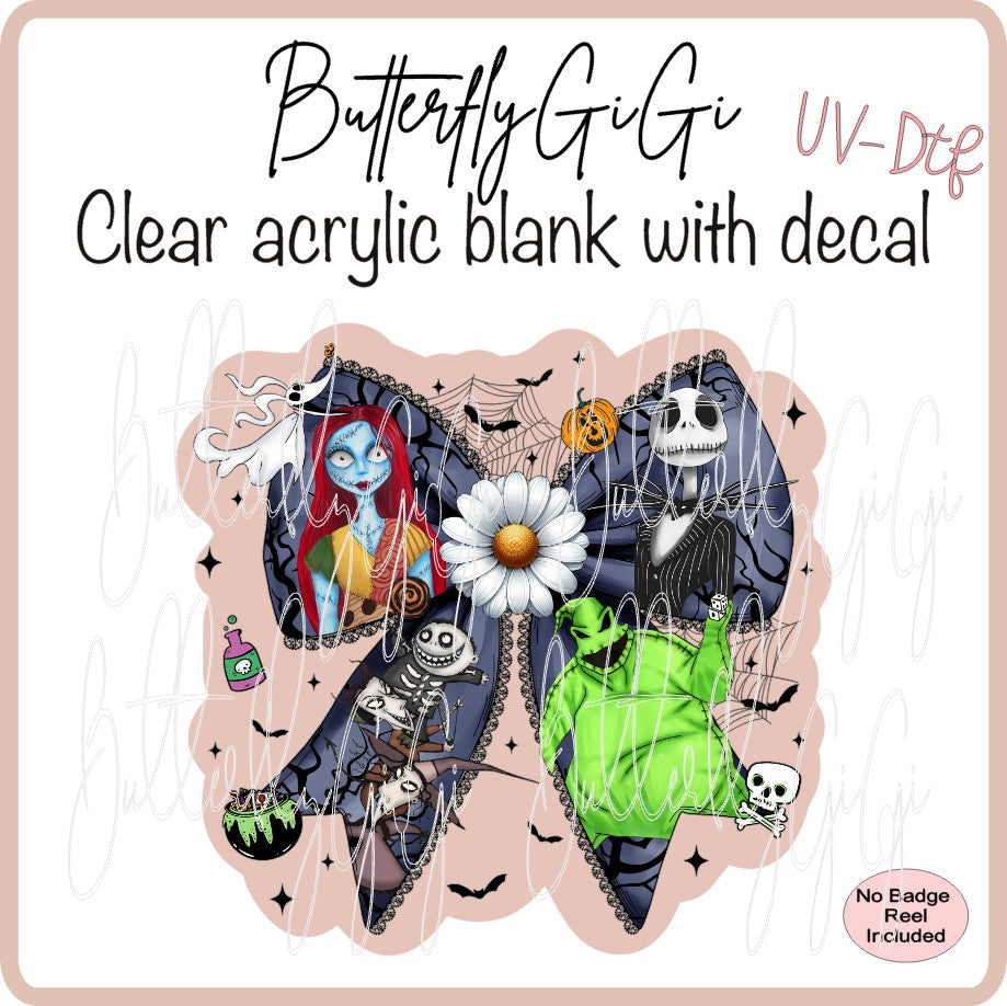 UVDTF Halloween Oogie Bow