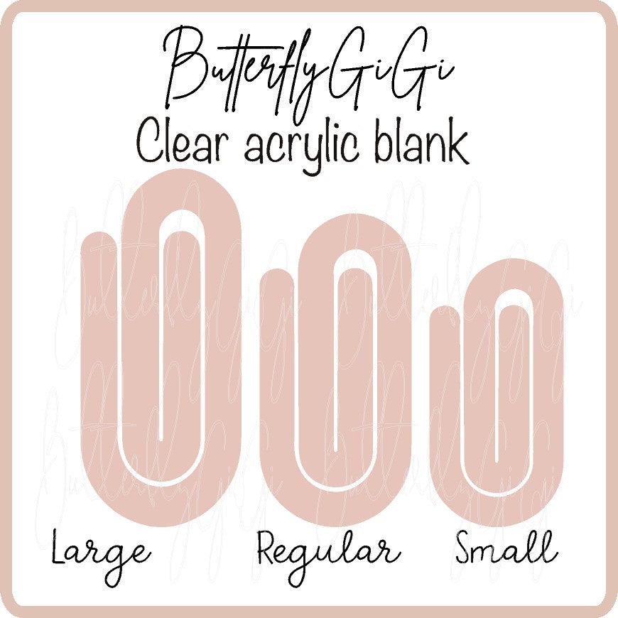 Paperclip Acrylic Blank