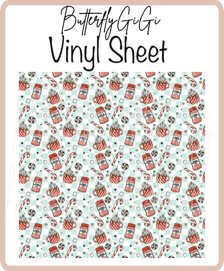 Peppermint Mocha Vinyl Sheet