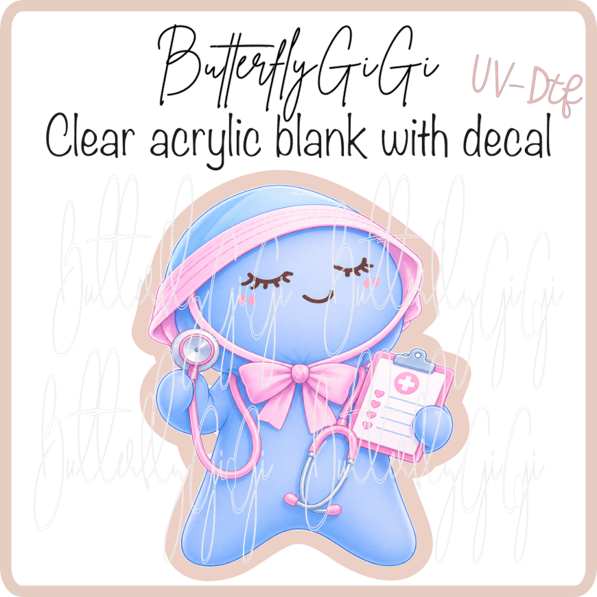 Pink Nurse Lead Glove Baby UvDTF