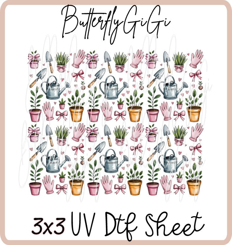 3x3 Planters Joy Uv Dtf SHEET