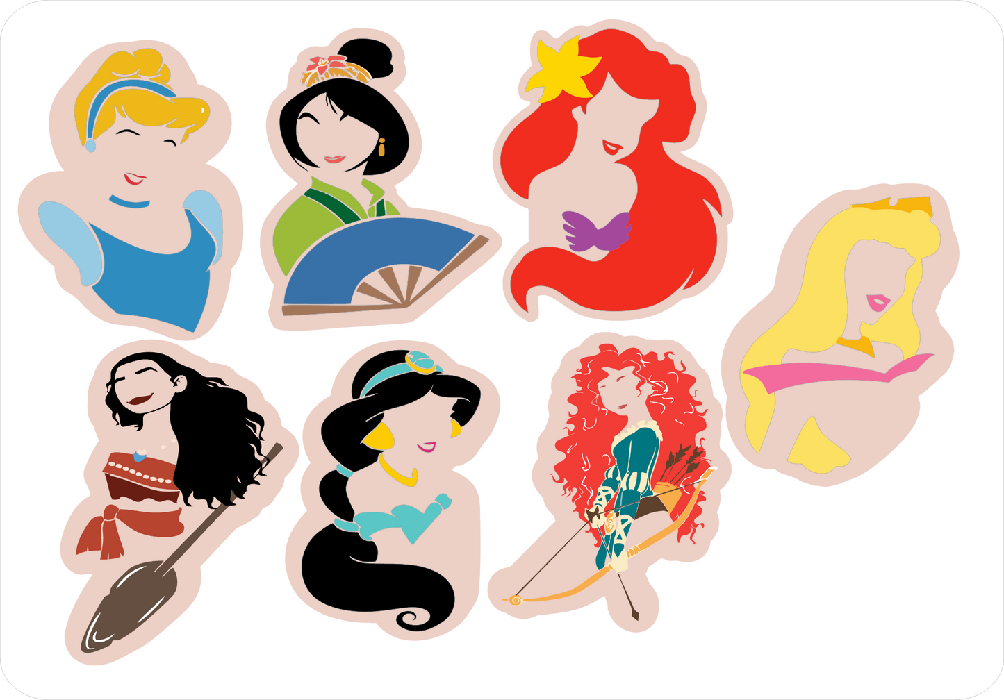 UVDTF Character Princess Silhouette