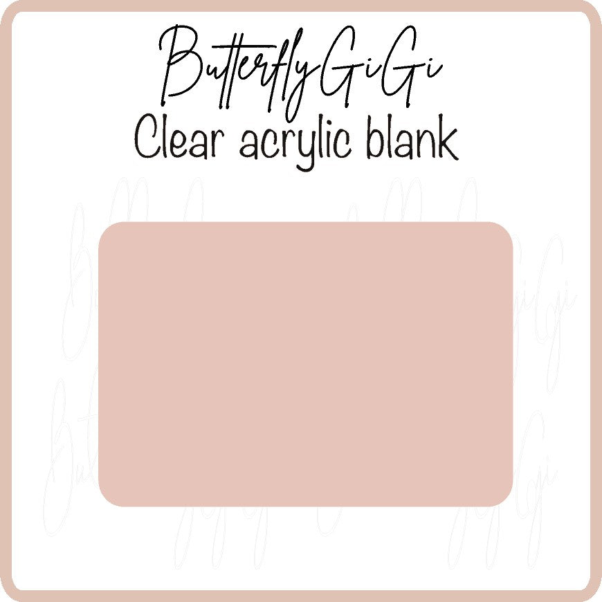 Rectangle Acrylic Blank