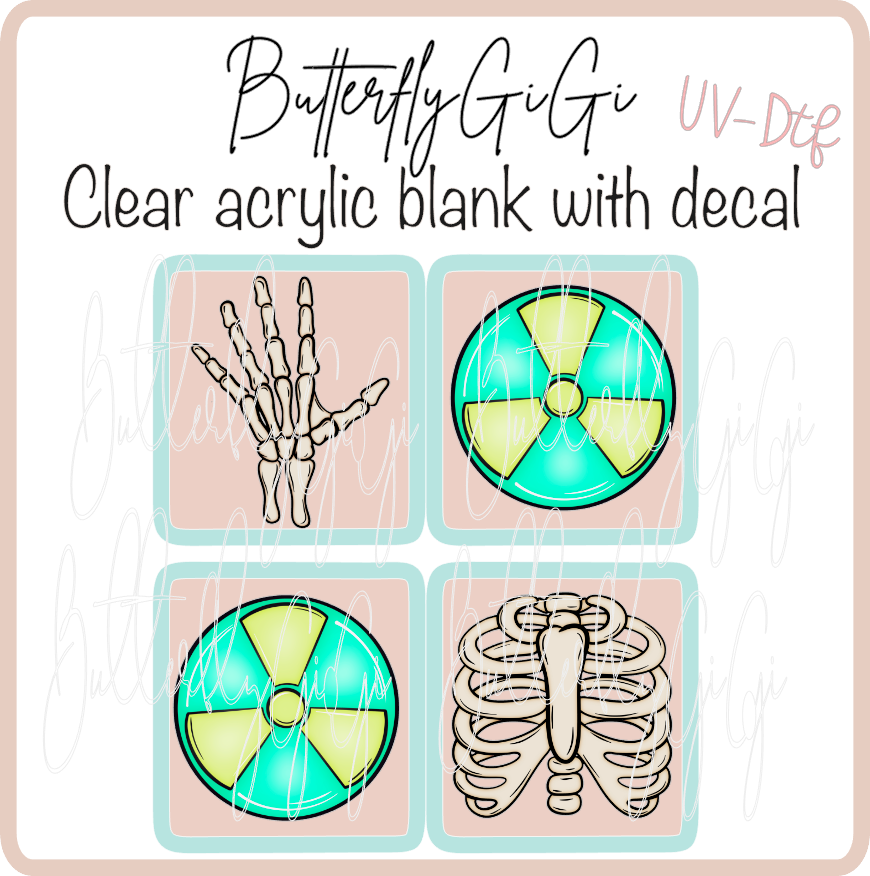 Rib Foot Radioactive Xray Marker Set UVDTF