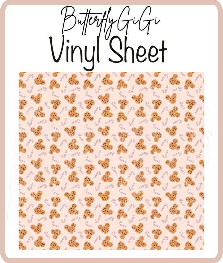 Vinyl Santa's Cookies Sheet