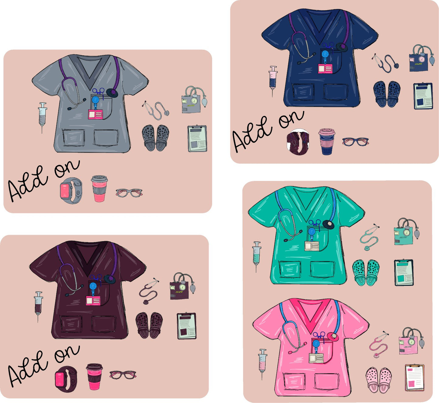 Scrub Top UV DTF SHAKER