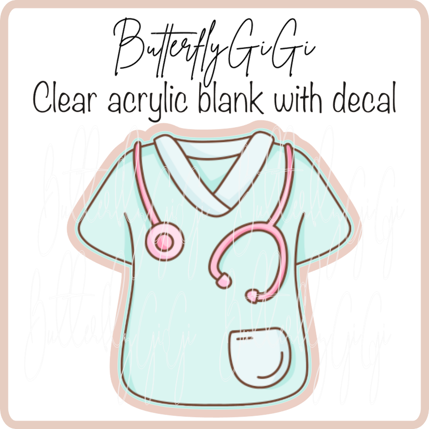 Scrub Top Stethoscope