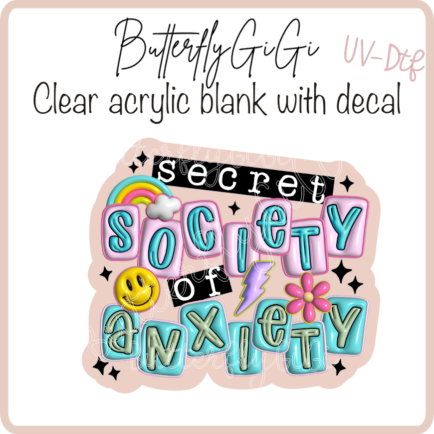 Secret society Anxiety UvDtf