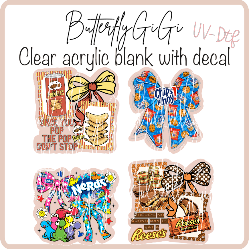 Snacks Bow Collection UvDTF