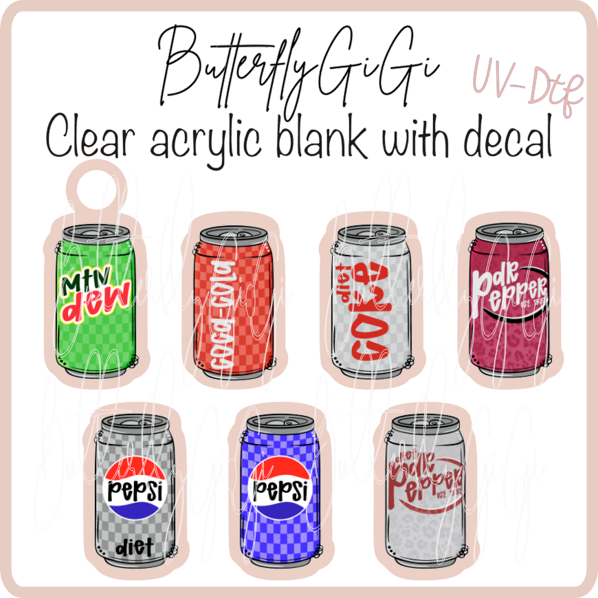 Soda Can Charms UVDTF