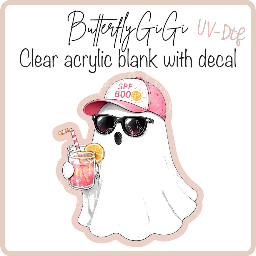 SPF Boo Ghost UvDtf