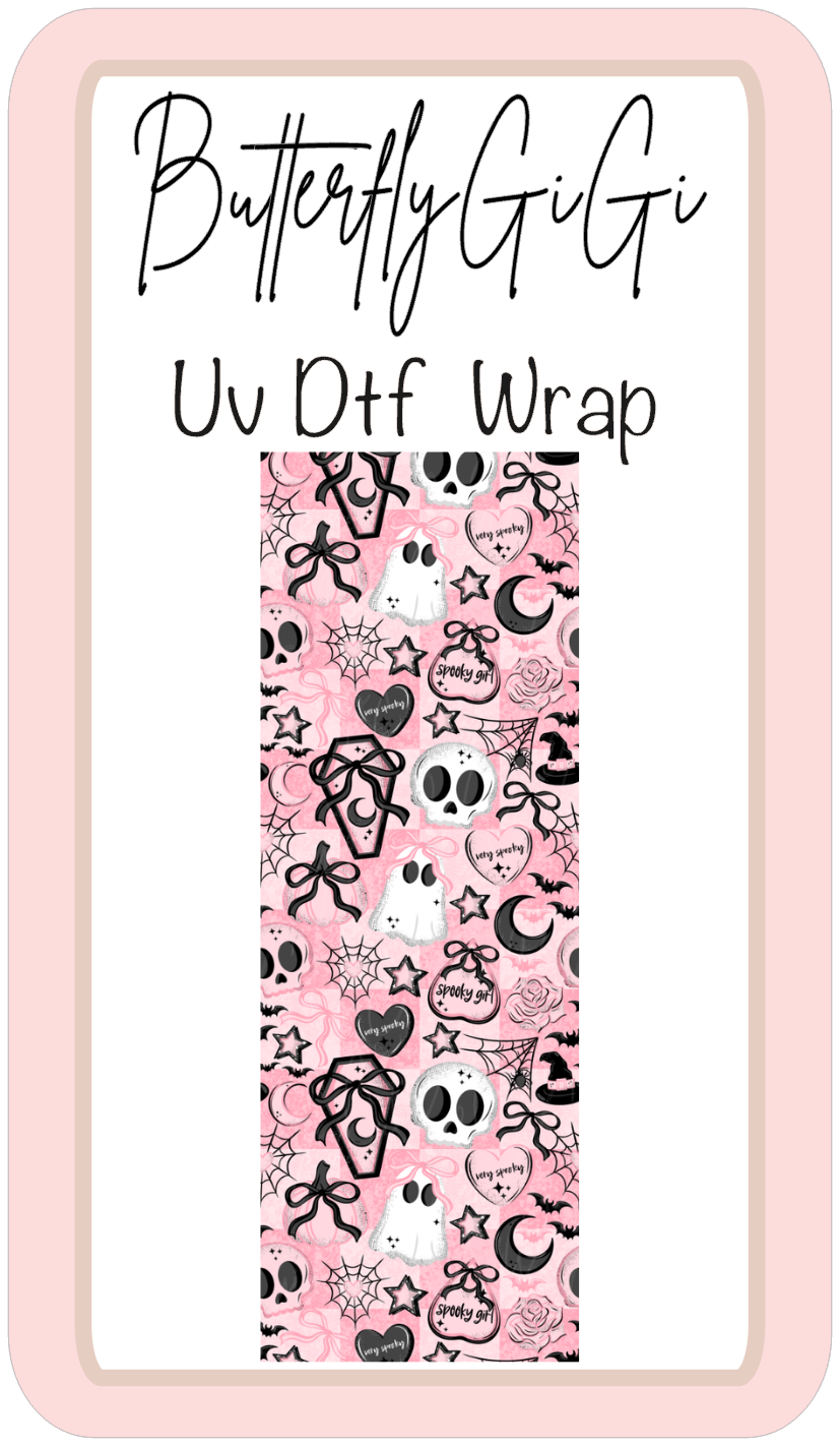 Wrap Spooky Pink Ghost