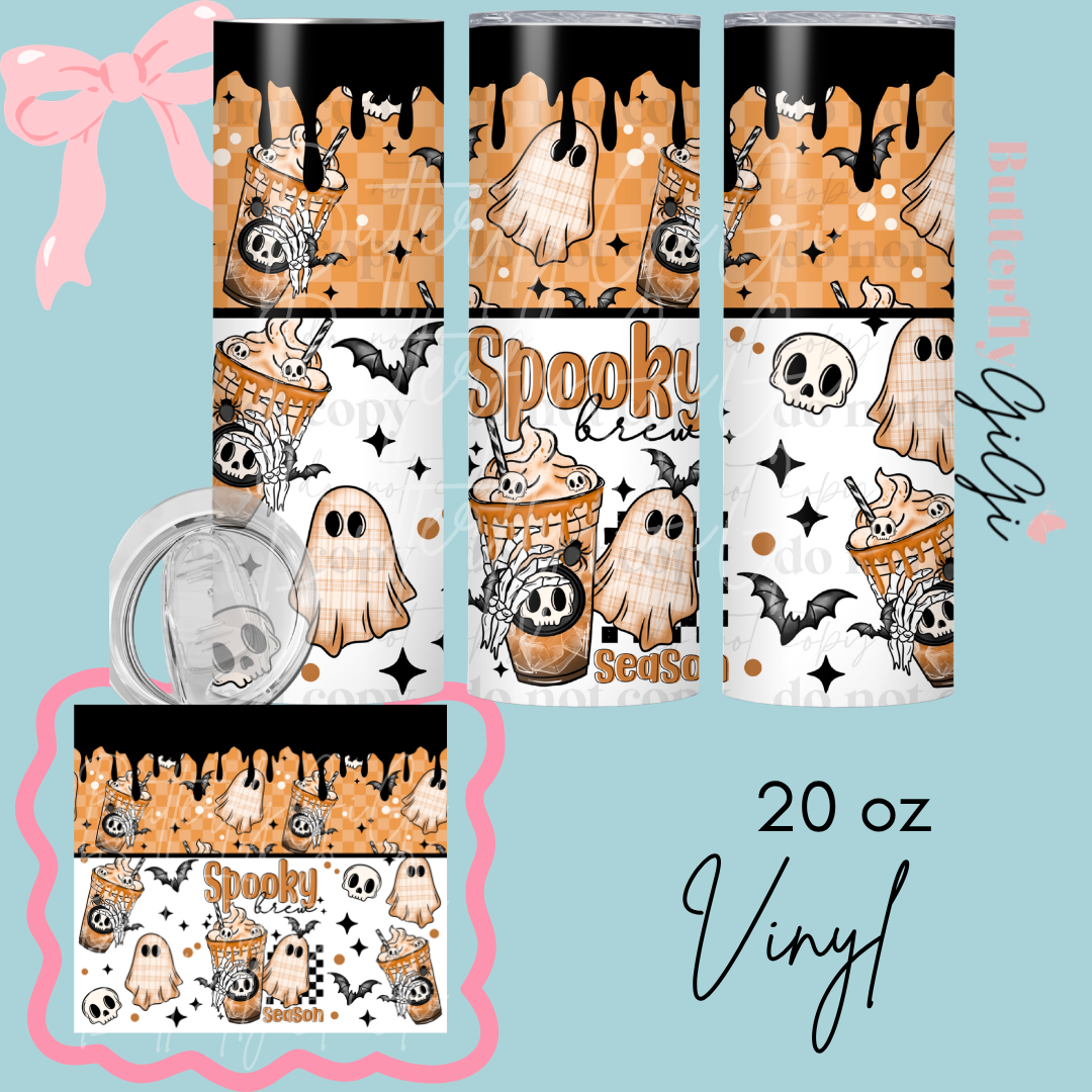 Spooky Brew Season 20oz Vinyl Wrap