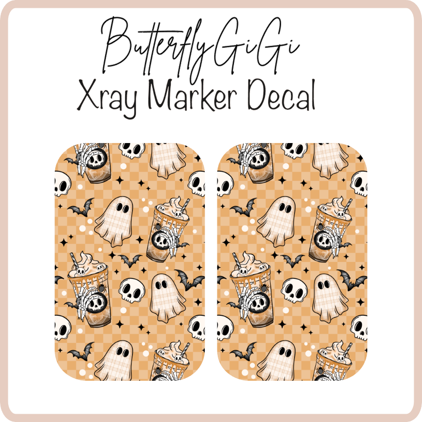 Spooky Brew X ray Markers Decal