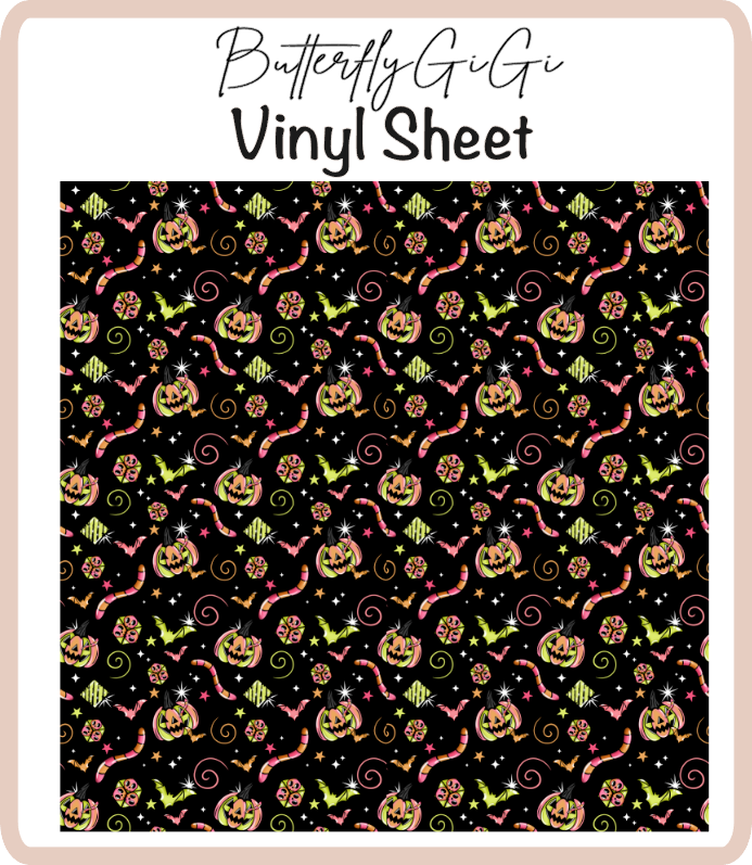 Spooky Vibes Vinyl Sheet