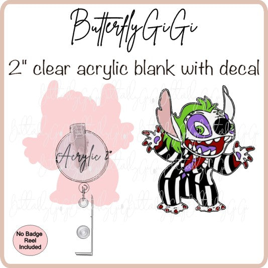 Halloween Beetle Juice Blue Alien