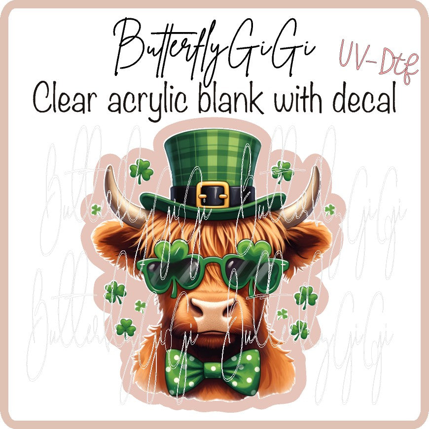 St Patty Cow UvDTF