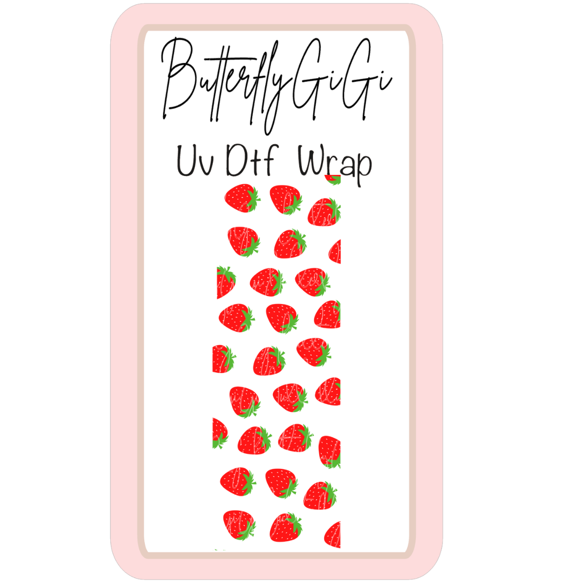 Wrap Strawberries UV Dtf