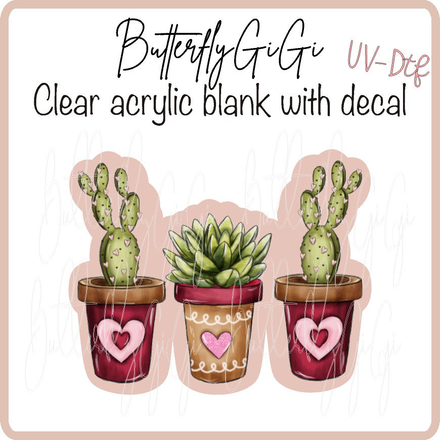 Succulent Love UV DTF