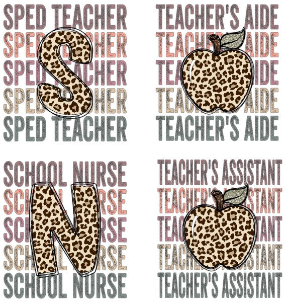 Teacher Boho Leopard