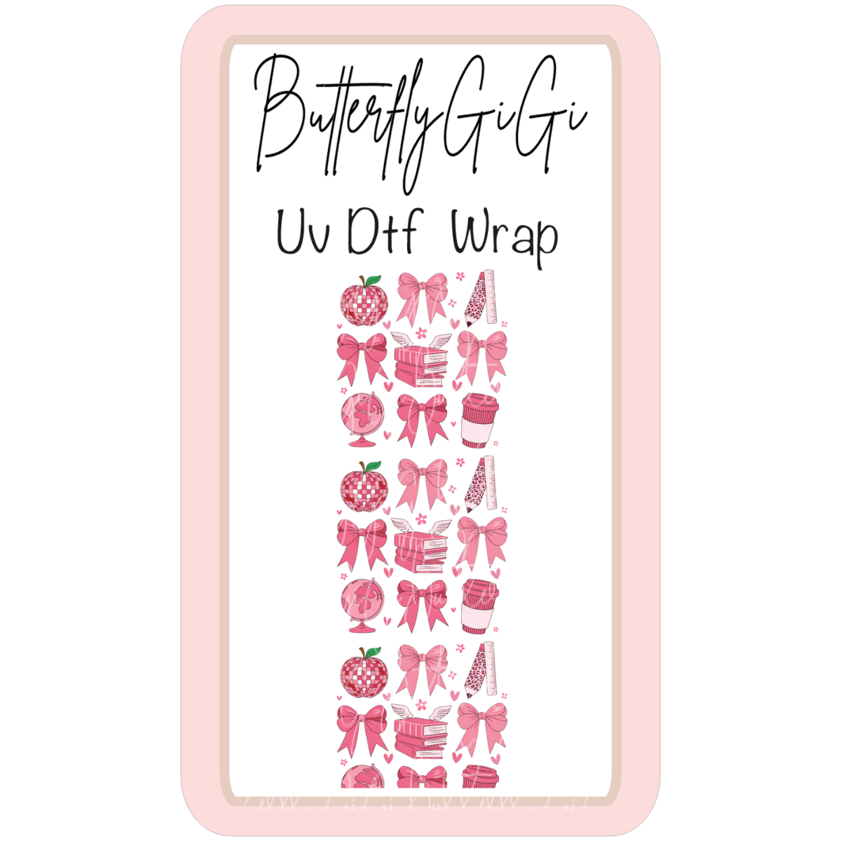 Wrap Teacher Pink UvDTF