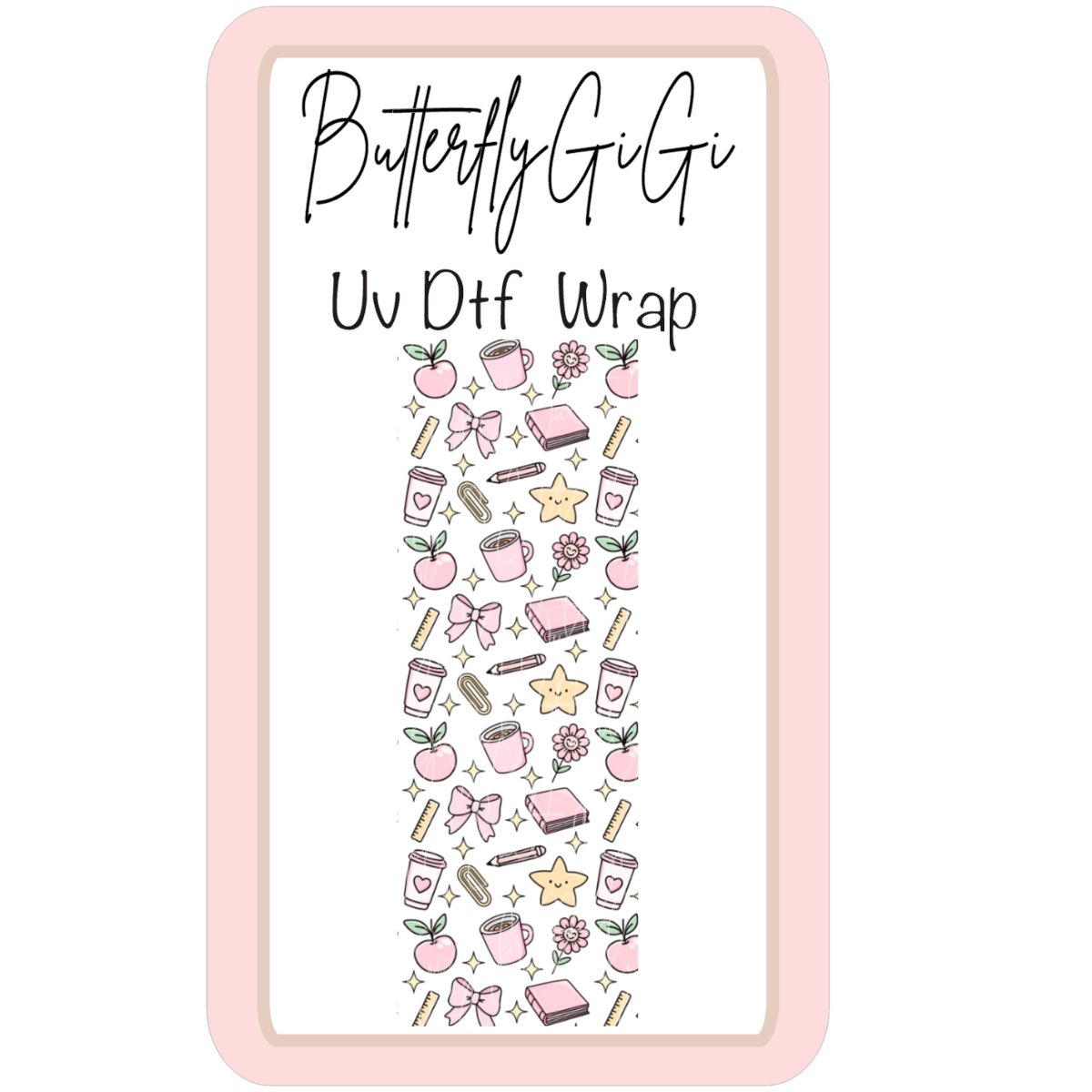 Wrap Teacher Star UV Dtf