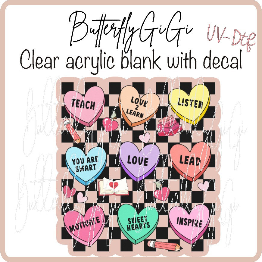 Teach Lead Valentine UV DTF