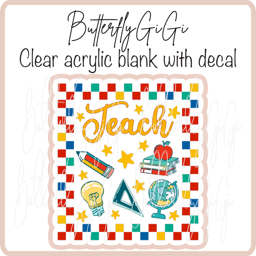 Teach Red Checkered