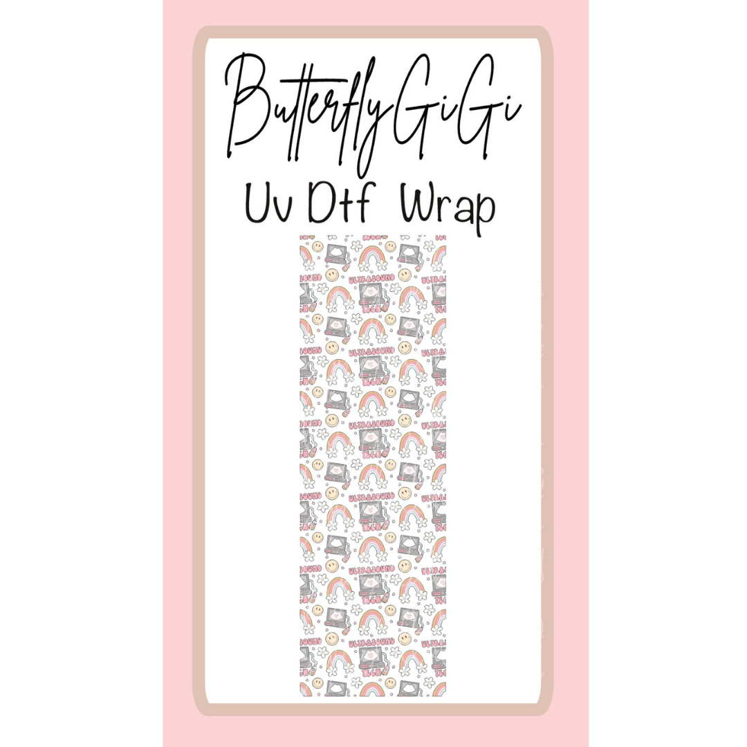 Wrap Ultrasound Rainbow UV Dtf