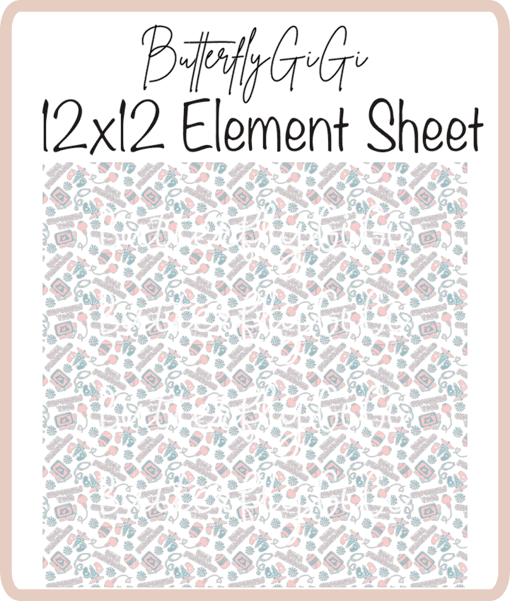 Ultrasound Tech 12x12 UVDTF Element Sheet