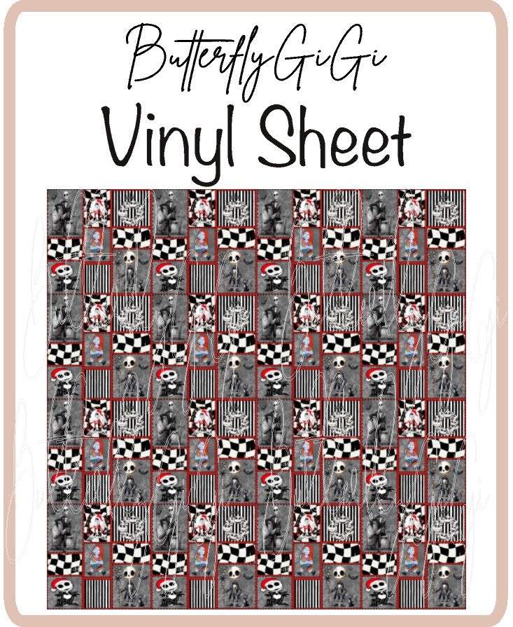 Jack Christmas Vinyl Sheet