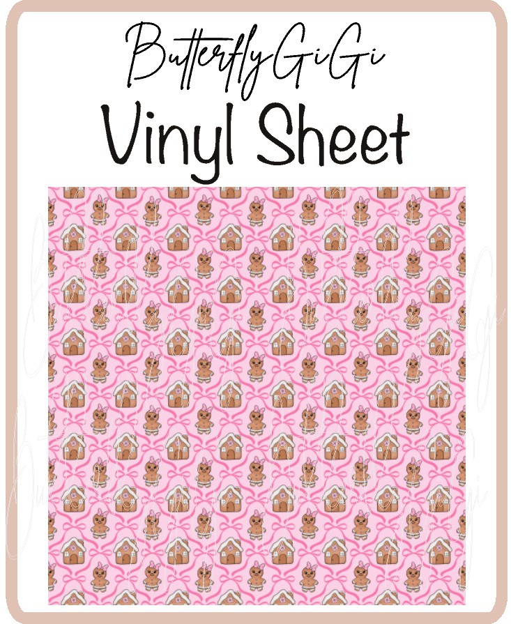 Gingerbread Vinyl Sheet
