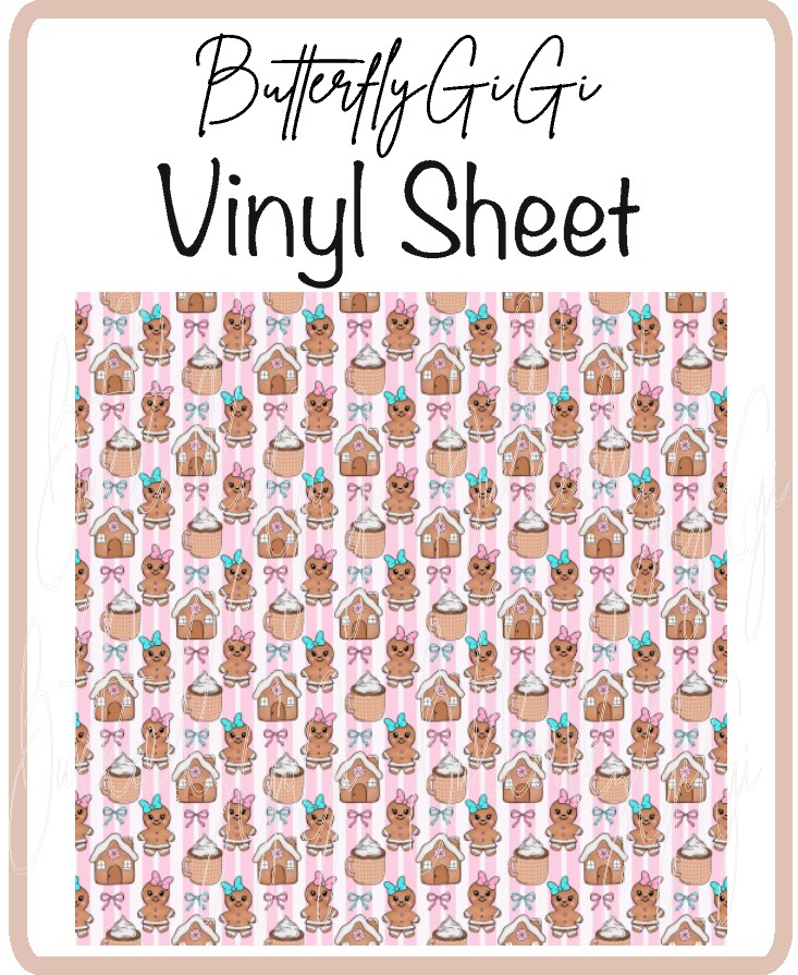 Gingerbread Vinyl Sheet