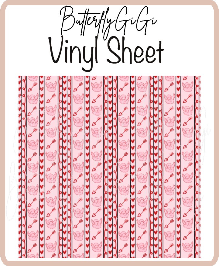 Valentine Angel Vinyl Sheet