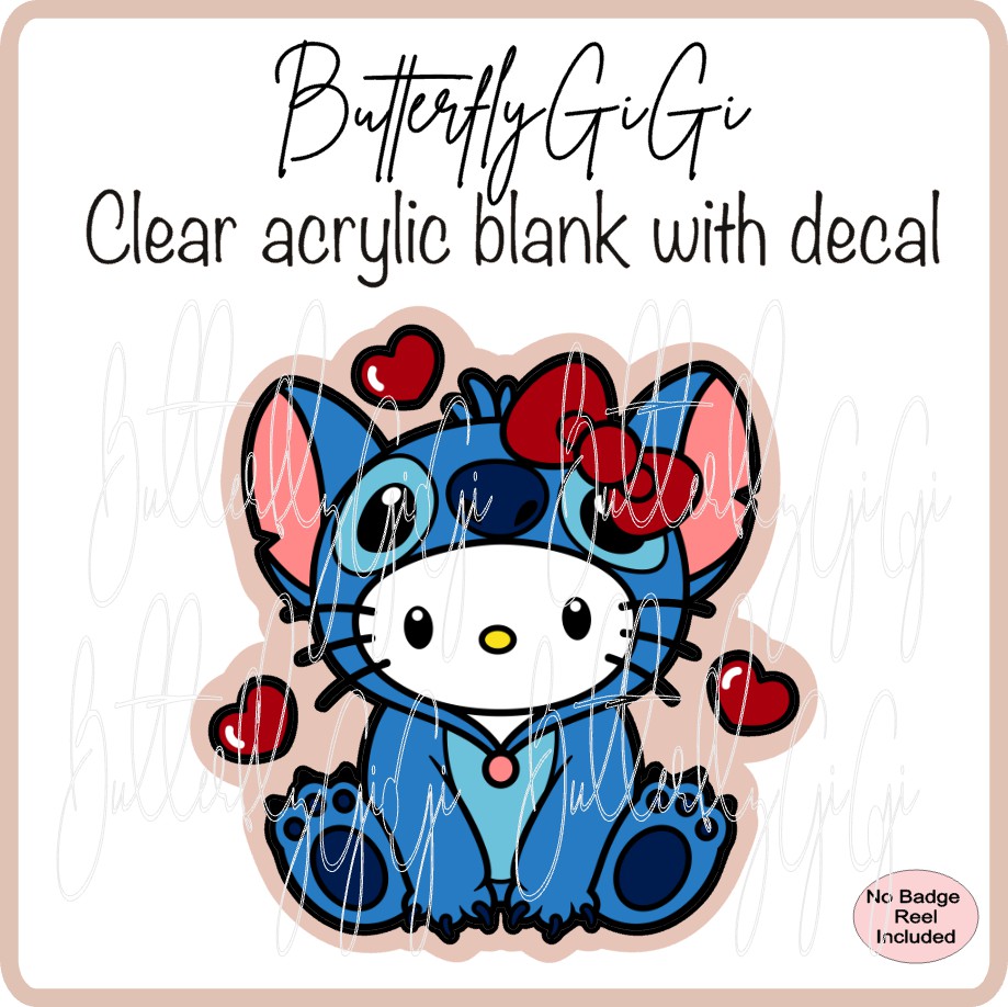 Valentine Blue Alien Kitty