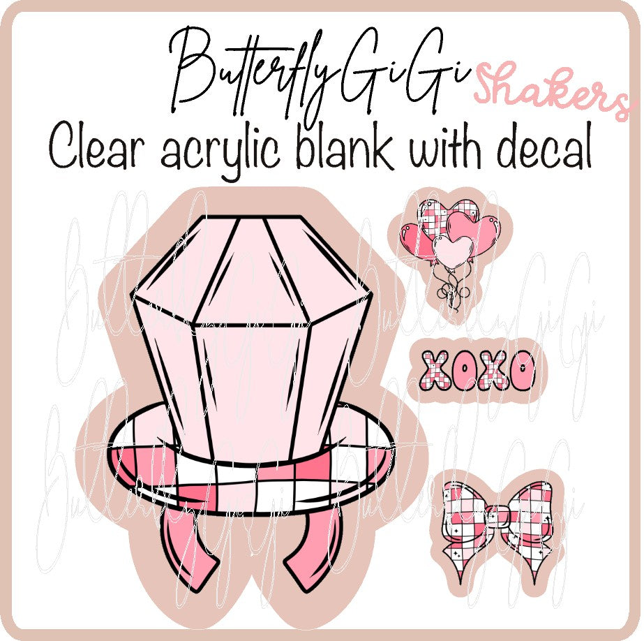 Valentine Ring Pop UV DTF SHAKER