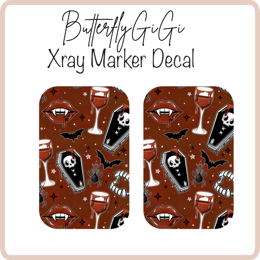 Vampire Cray X ray Markers Decal