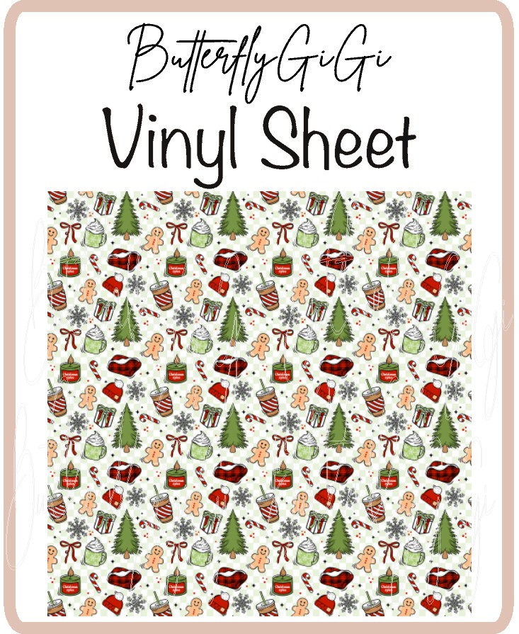 Christmas Spice Vinyl Sheet