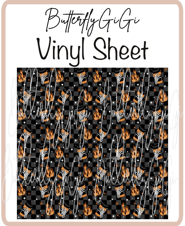 Fire Coffee Vinyl Sheet