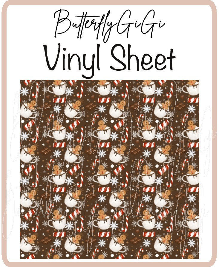 Hot Cocoa Vinyl Sheet