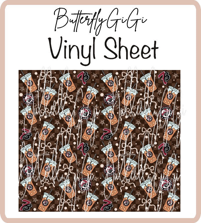 7 Brew Bows Vinyl Sheet