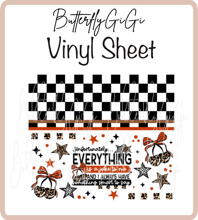 Joke to Me Vinyl Sheet