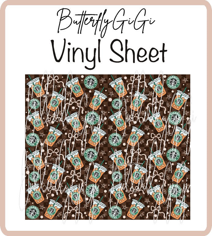 Star B Bows Vinyl Sheet