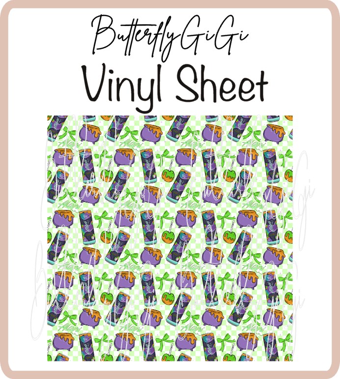 Energy Drink Witch Brew Vinyl Sheet