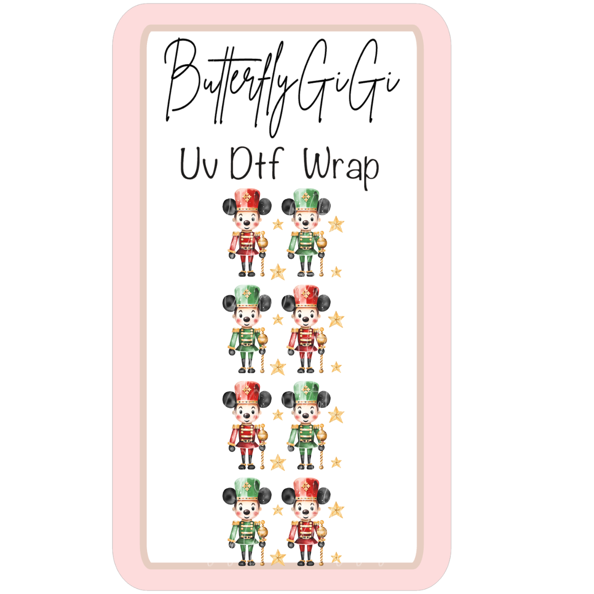 Wrap Mouse Nutcracker UV Dtf